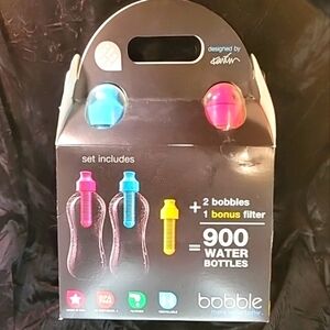 0273. NIB ~ RARE ~ 2 Pack with Xtra Filter ~ 1 Filter Replaces 300 Water Bottles